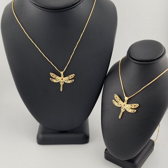 Last One Brand New Multi Colored DragonFly Necklace - Picture 5 of 12